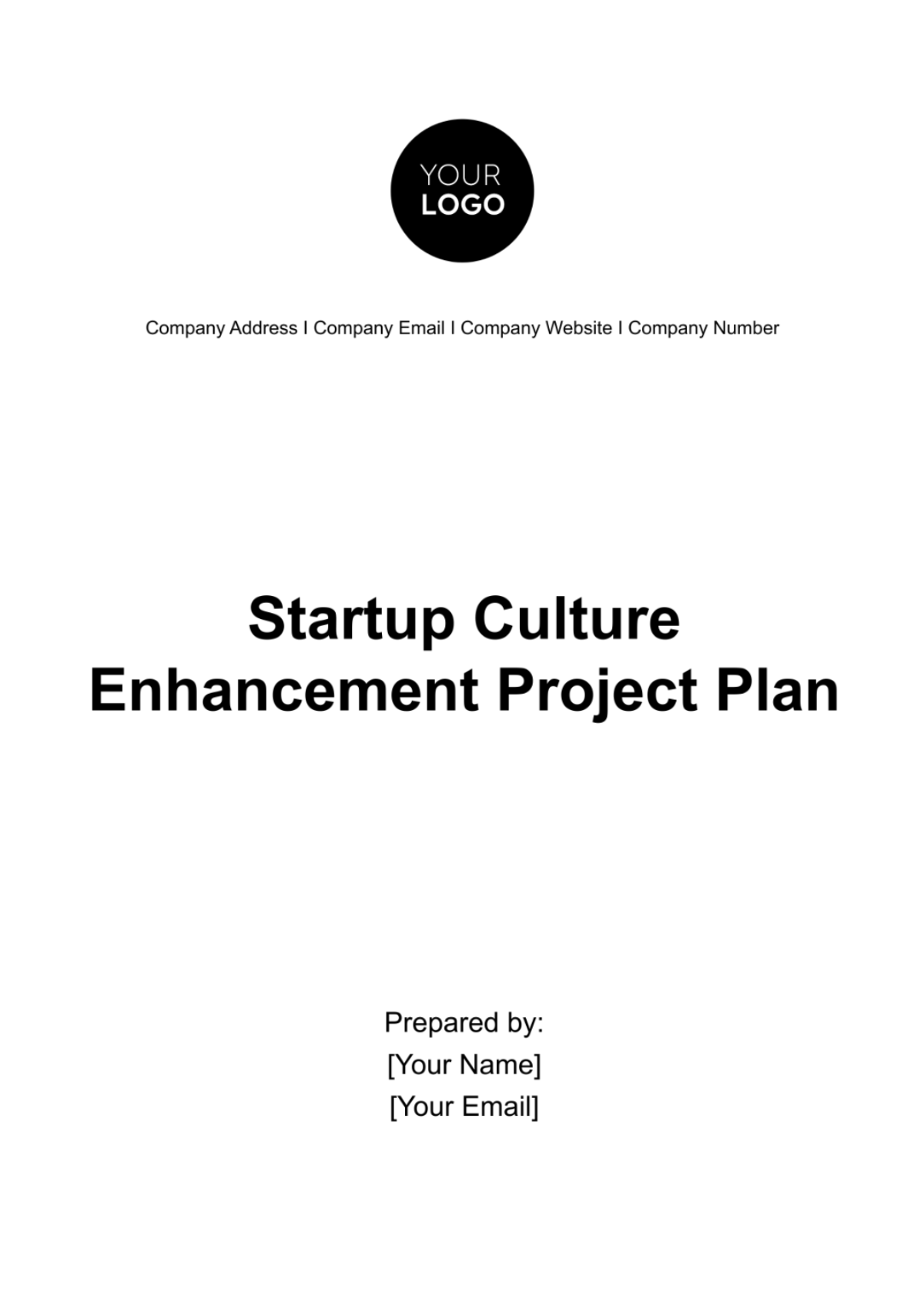 Startup Culture Enhancement Project Plan Template - Edit Online & Download