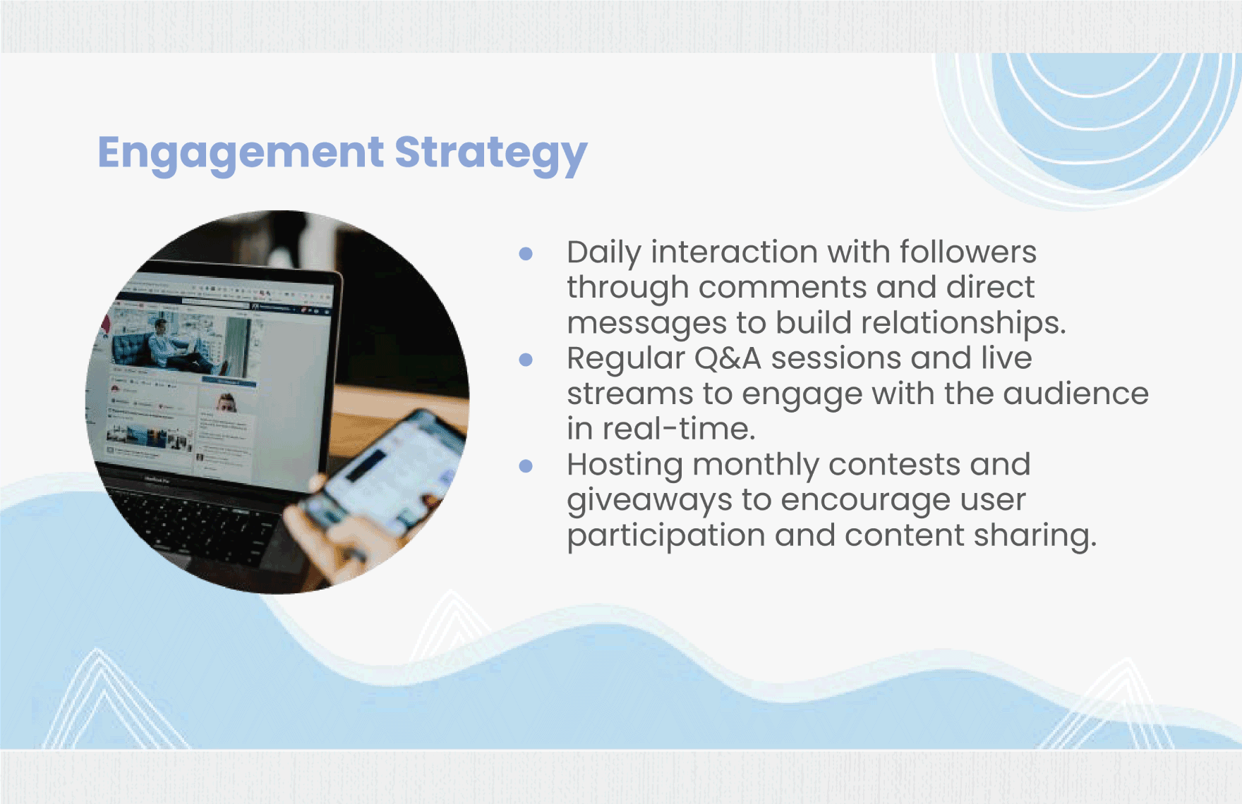 Social Media Strategy and Metrics Presentation Template