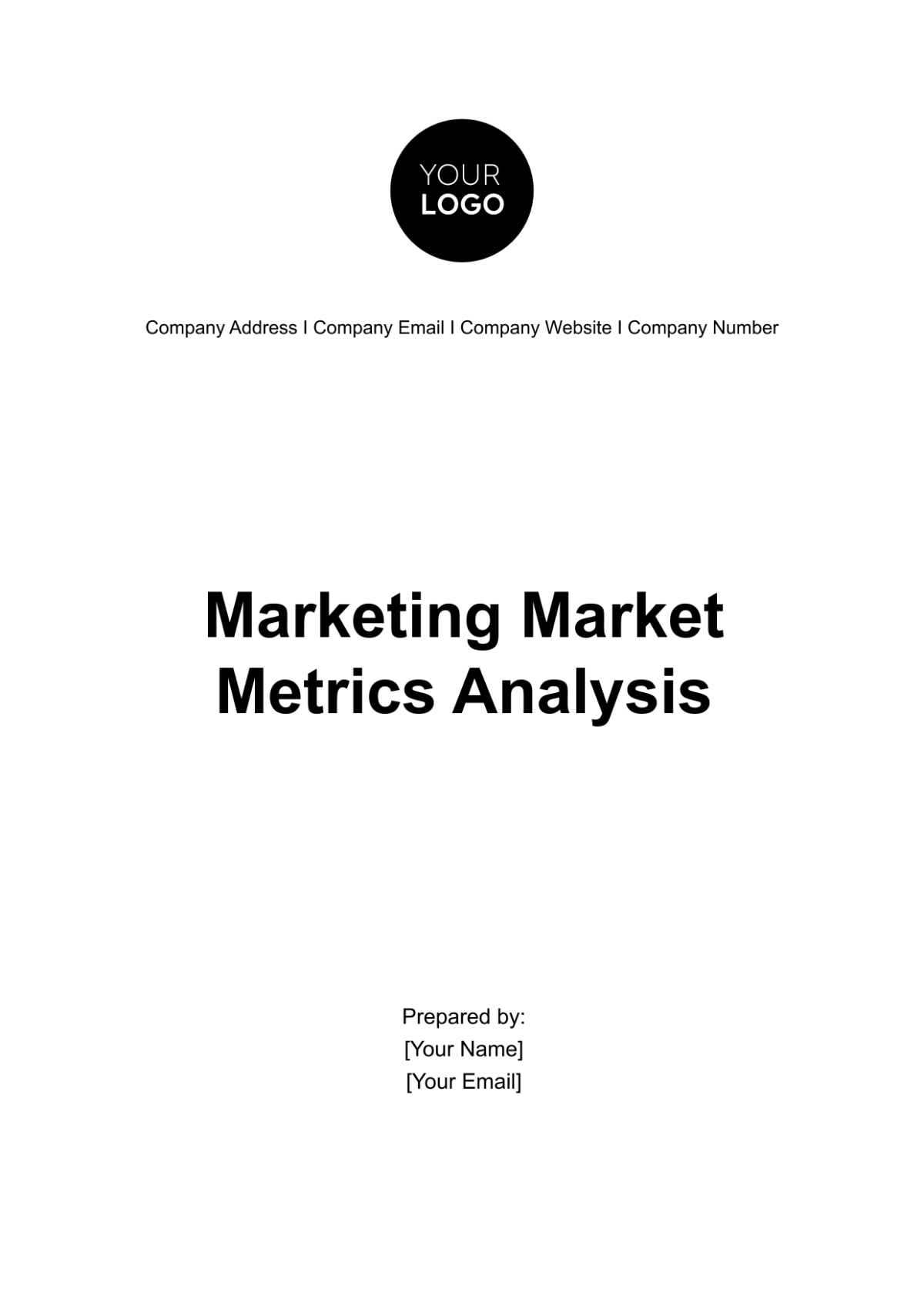 Marketing Market Metrics Analysis Template - Edit Online & Download