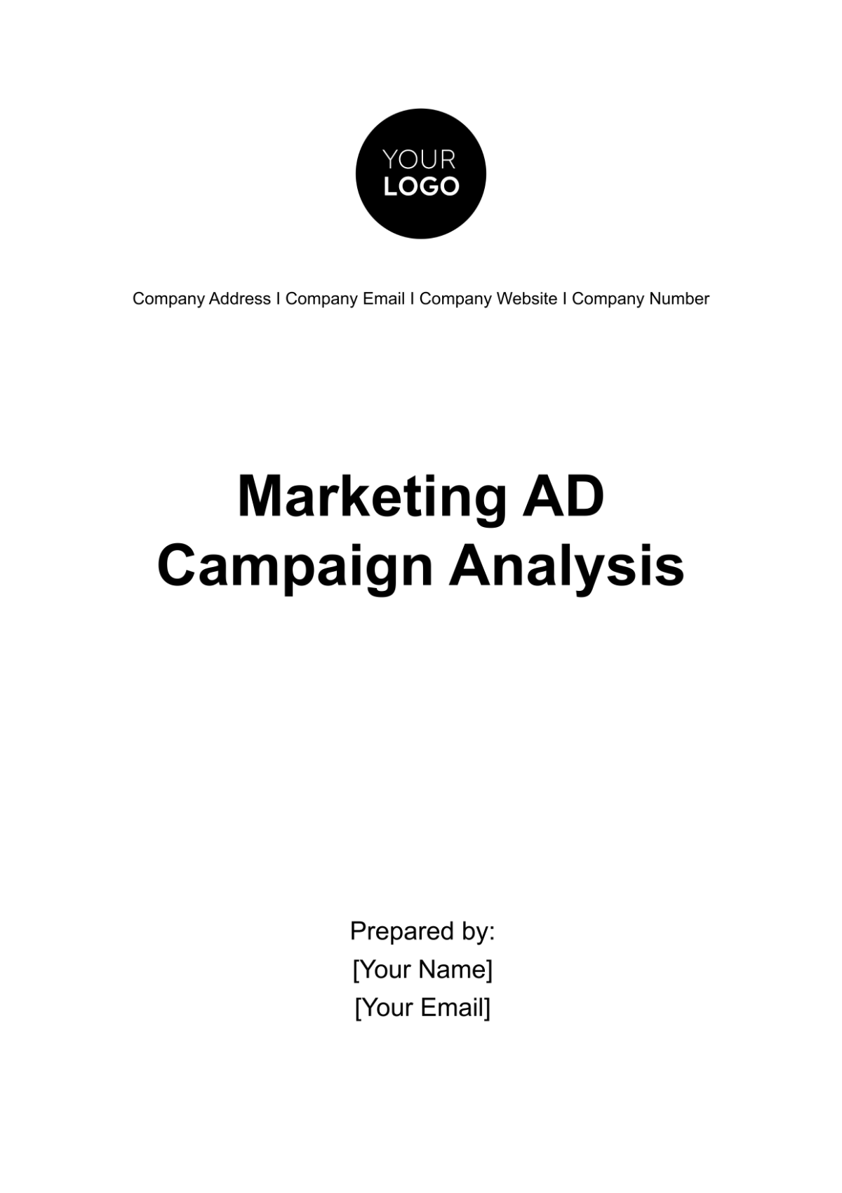 Free Marketing Ad Campaign Analysis Template