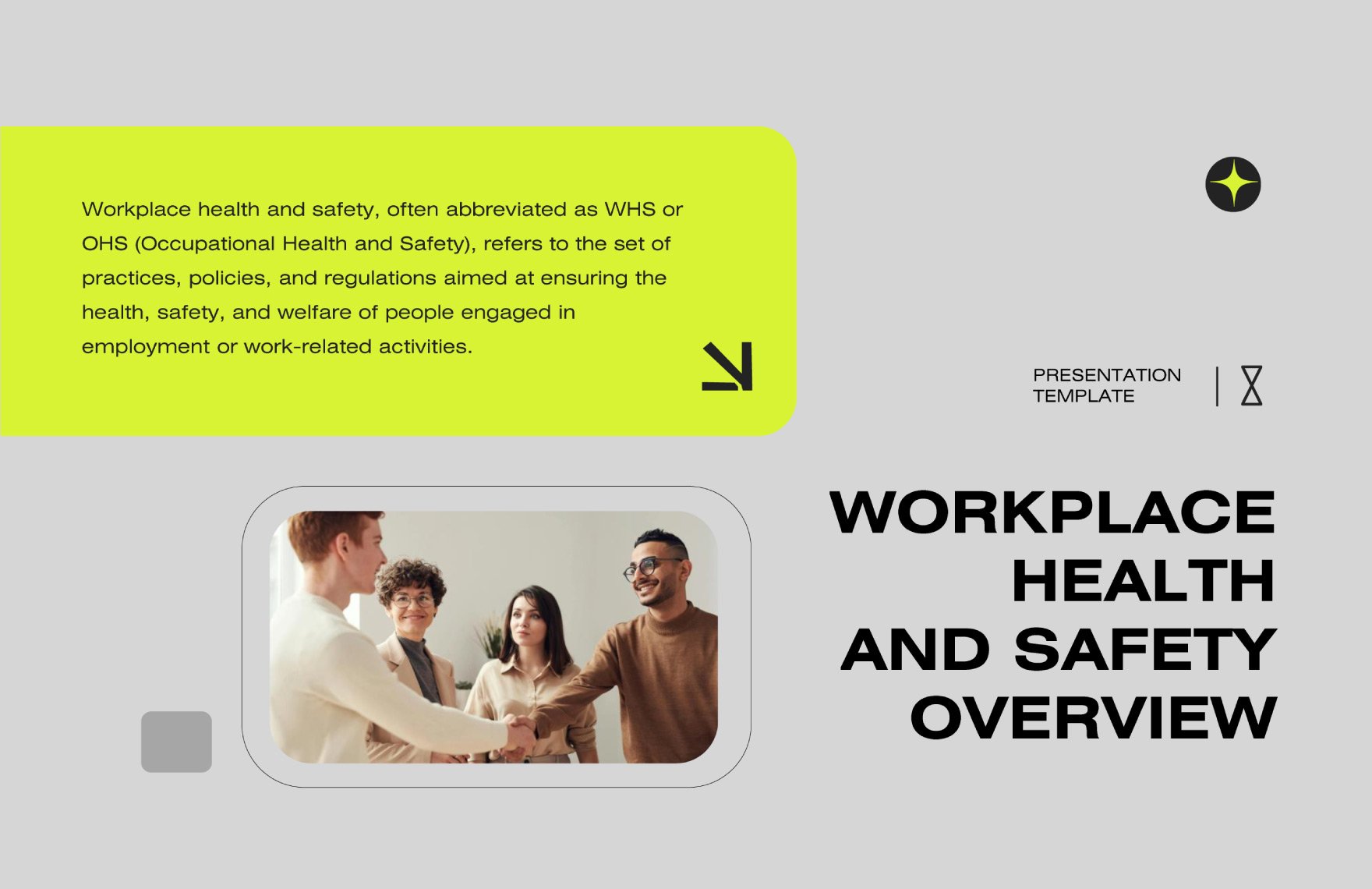 Workplace Health and Safety PPT Template