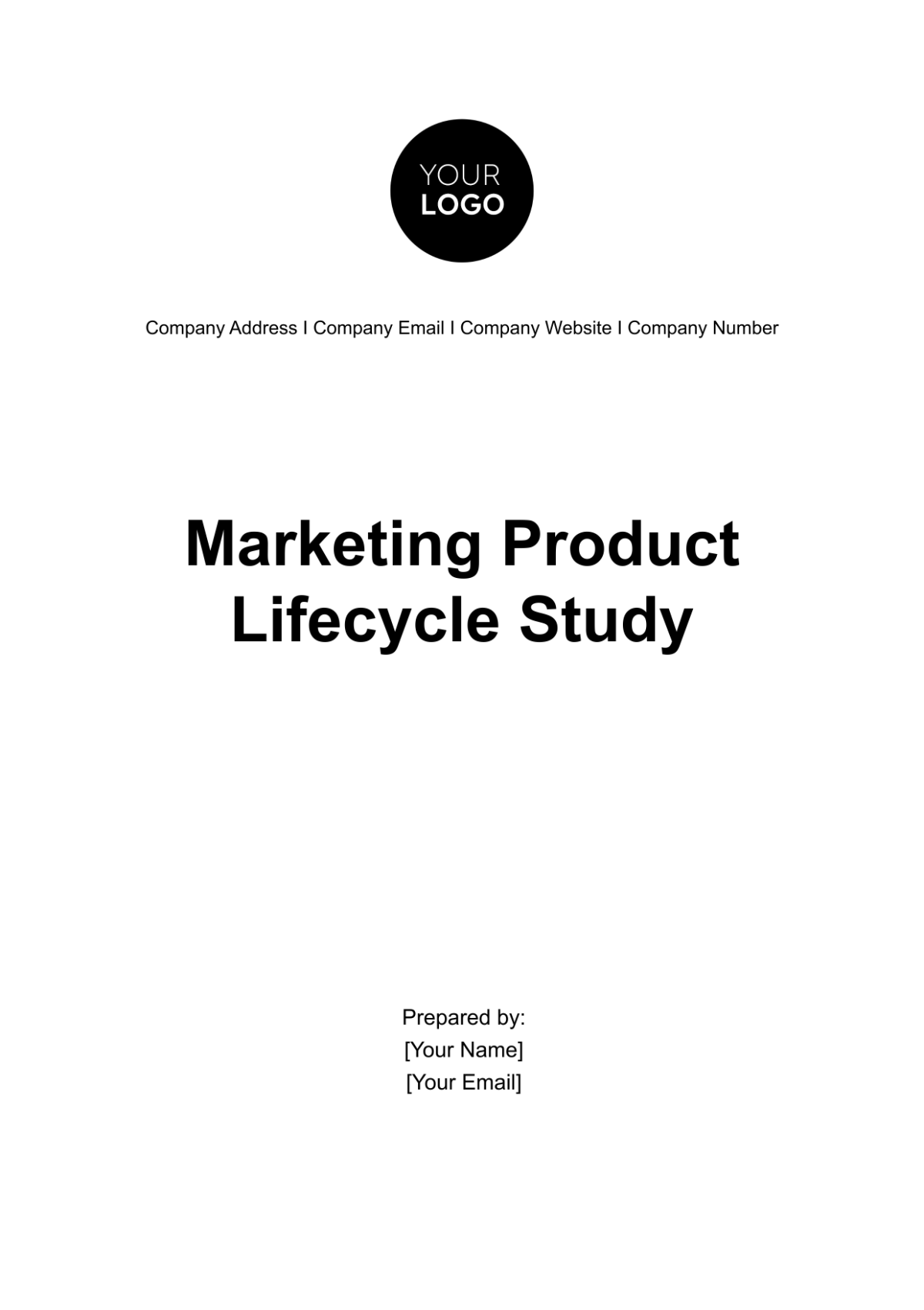Free Marketing Product Lifecycle Study Template