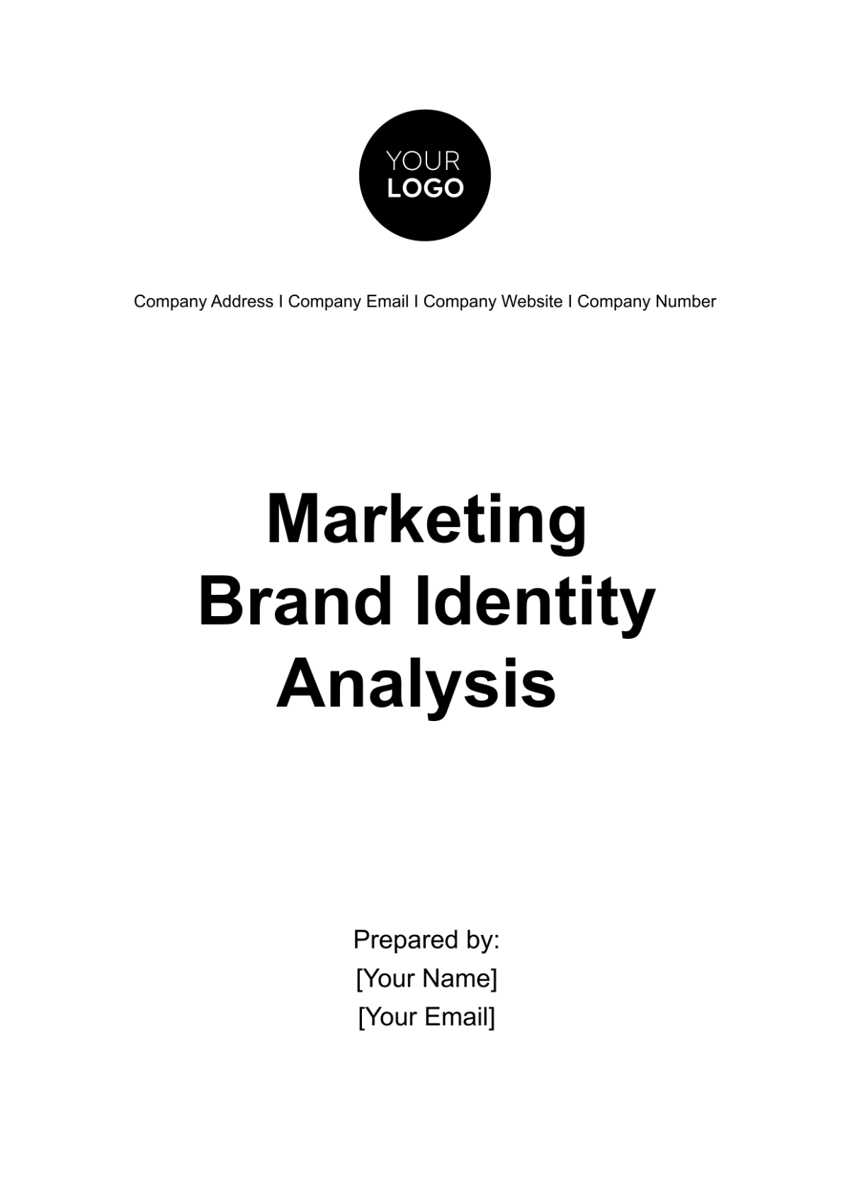 Marketing Brand Identity Analysis Template - Edit Online & Download