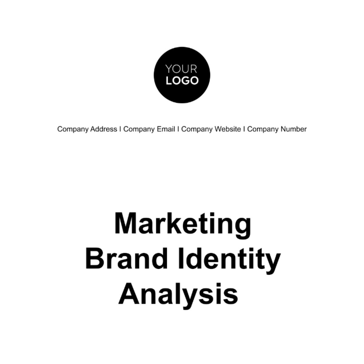 Free Marketing Brand Identity Analysis Template