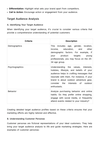 Free Marketing Brand Education Curriculum Template to Edit Online