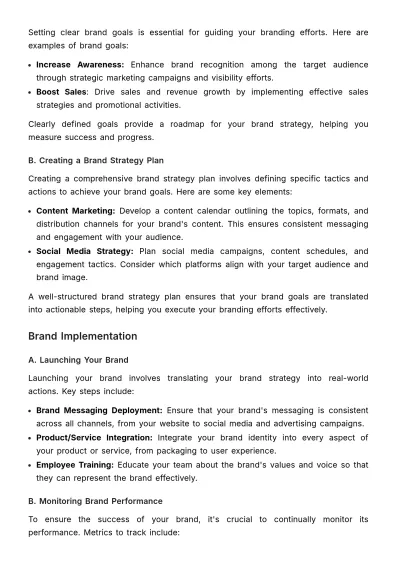 Free Marketing Brand Education Curriculum Template to Edit Online