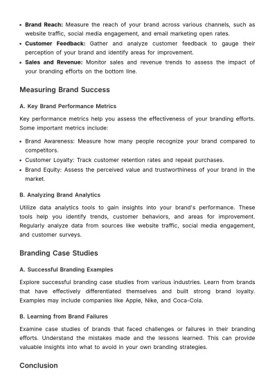 Free Marketing Brand Education Curriculum Template to Edit Online