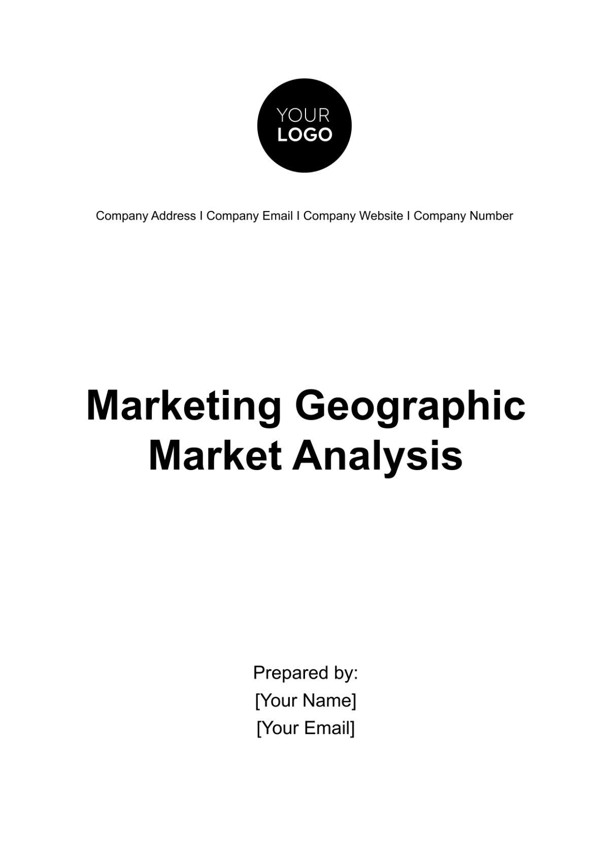 Marketing Geographic Market Analysis Template - Edit Online & Download