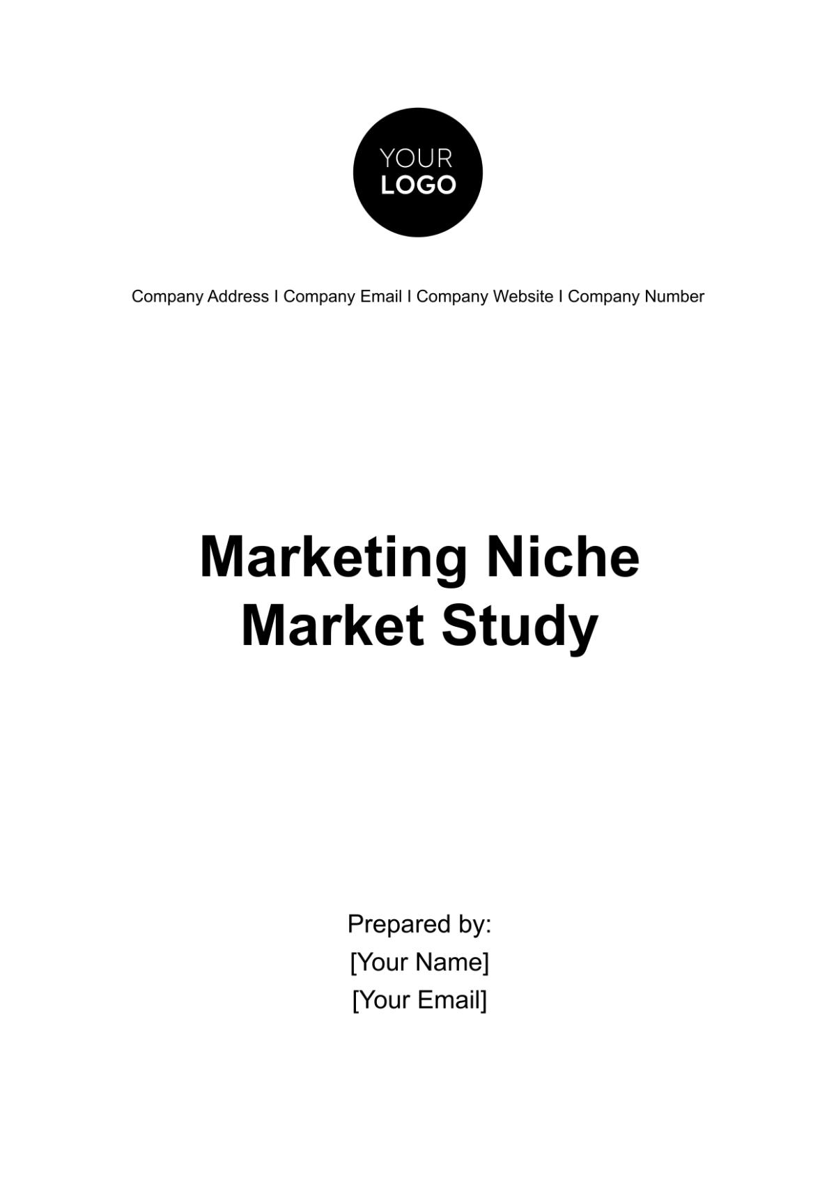 Marketing Niche Market Study Template - Edit Online & Download