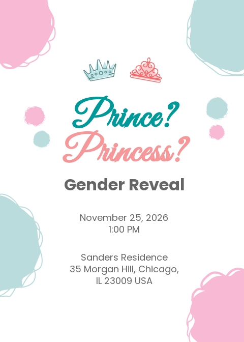 17+ FREE Gender Reveal Invitation Templates [Customize & Download ...