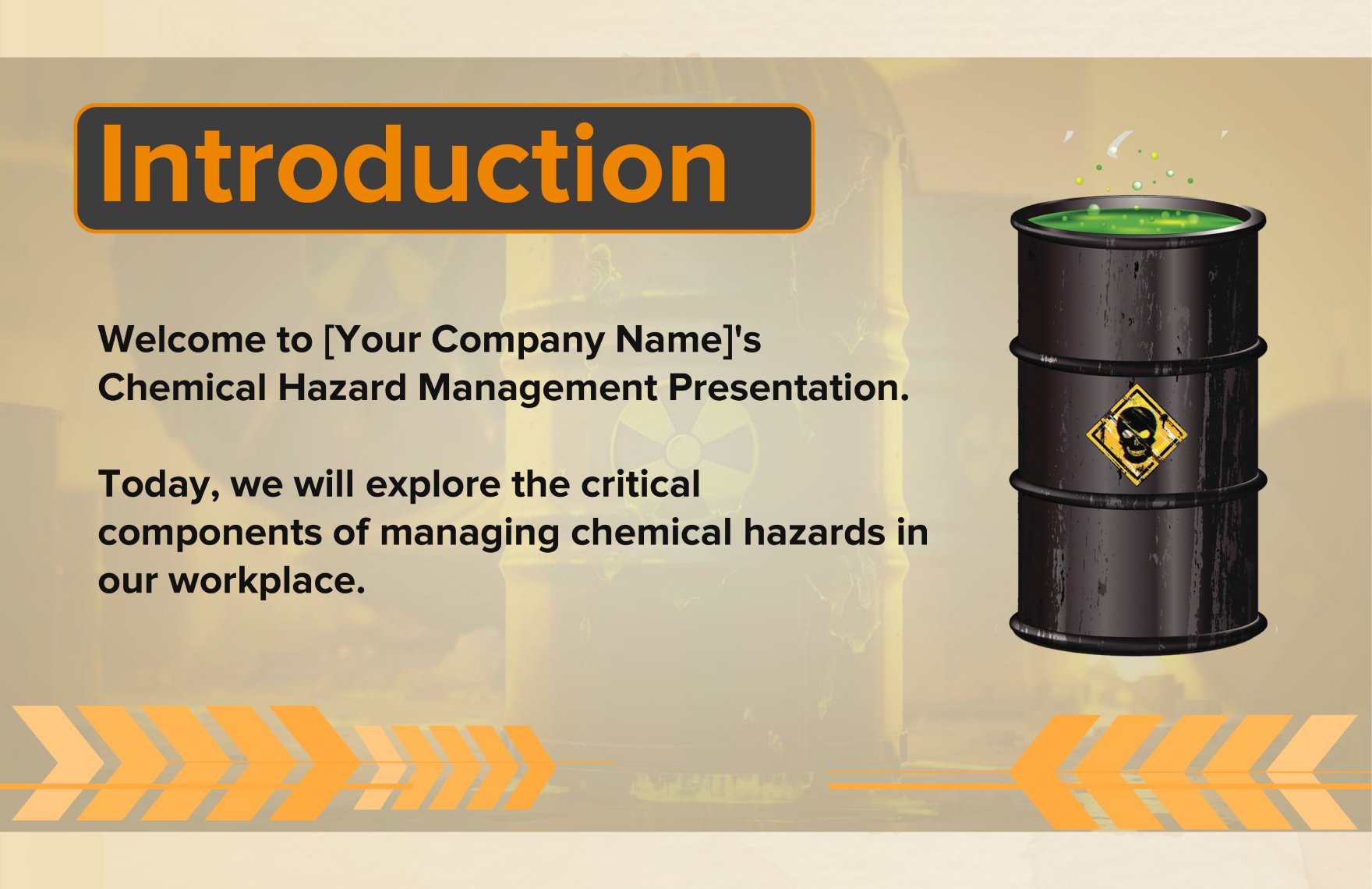 Chemical Hazard Management Presentation Template