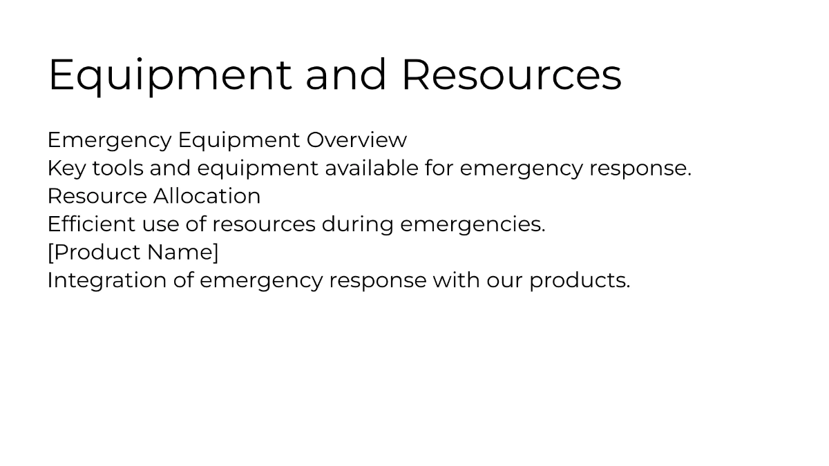 Free Emergency Response Procedures Presentation Template to Edit Online