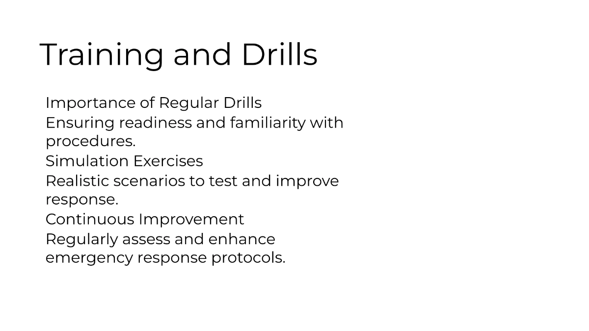 Free Emergency Response Procedures Presentation Template to Edit Online