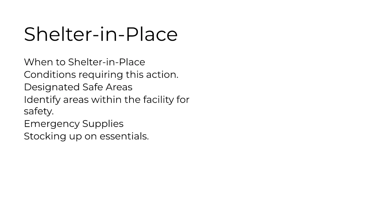 Free Emergency Response Procedures Presentation Template to Edit Online