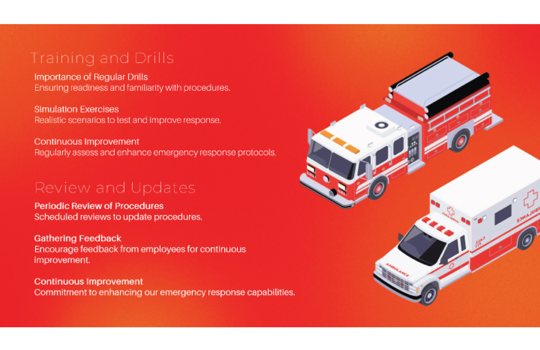 Free Emergency Response Procedures Presentation Template to Edit Online