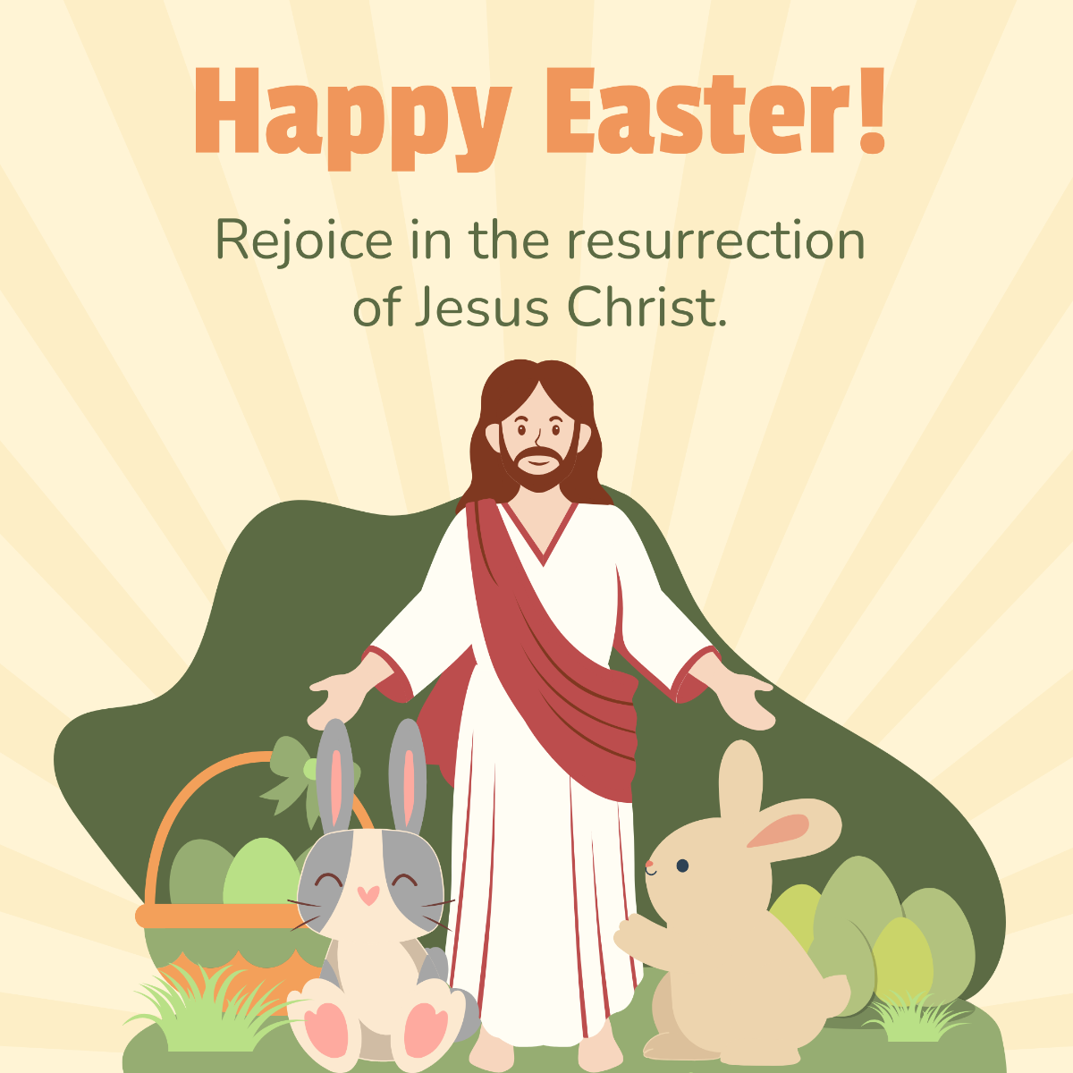  Easter Sunday Instagram Post Template