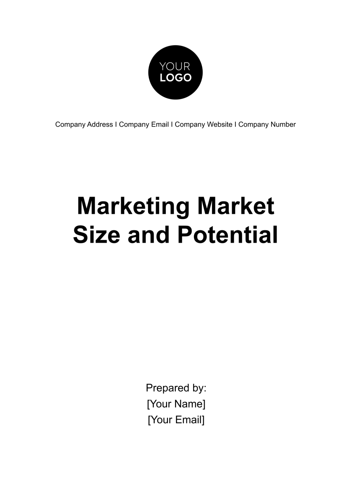 Marketing Market Size and Potential Template