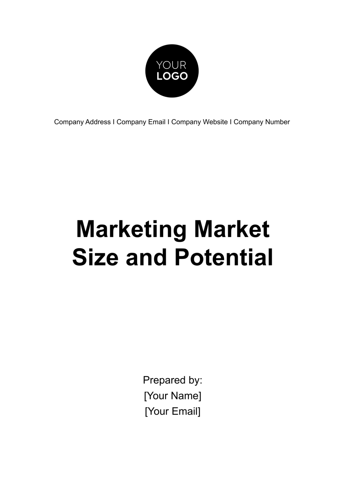 Marketing Market Size and Potential Template - Edit Online & Download