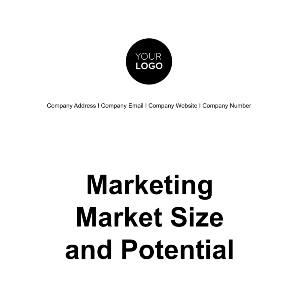 Marketing Market Size and Potential Template