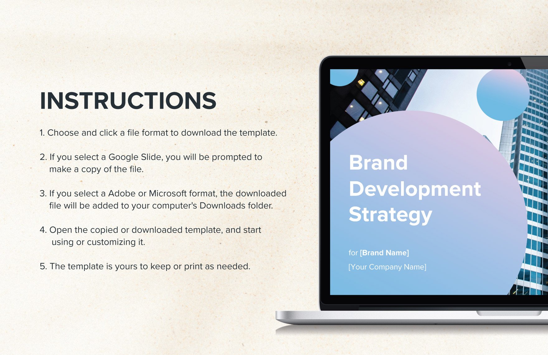Brand Development Strategy Presentation Template