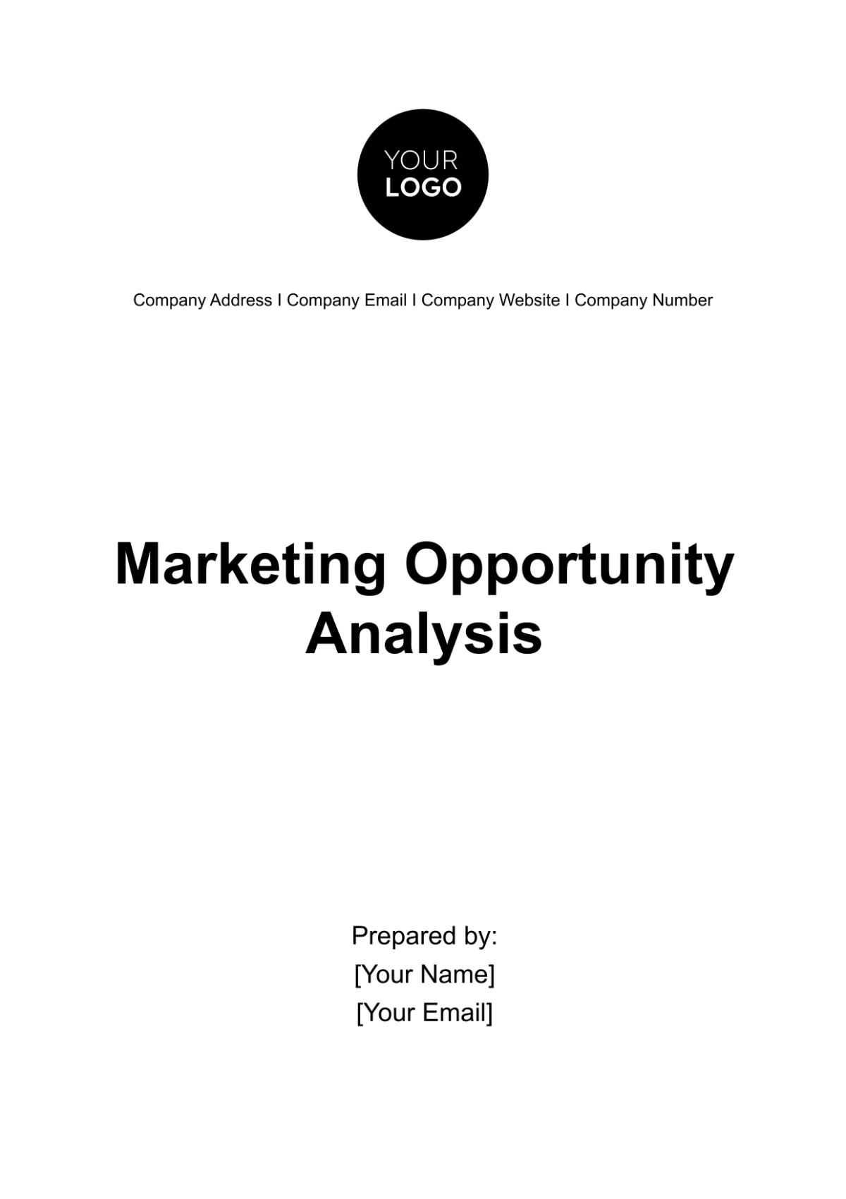 Marketing Opportunity Analysis Template - Edit Online & Download