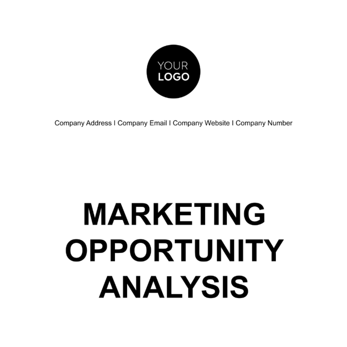Marketing Opportunity Analysis Template