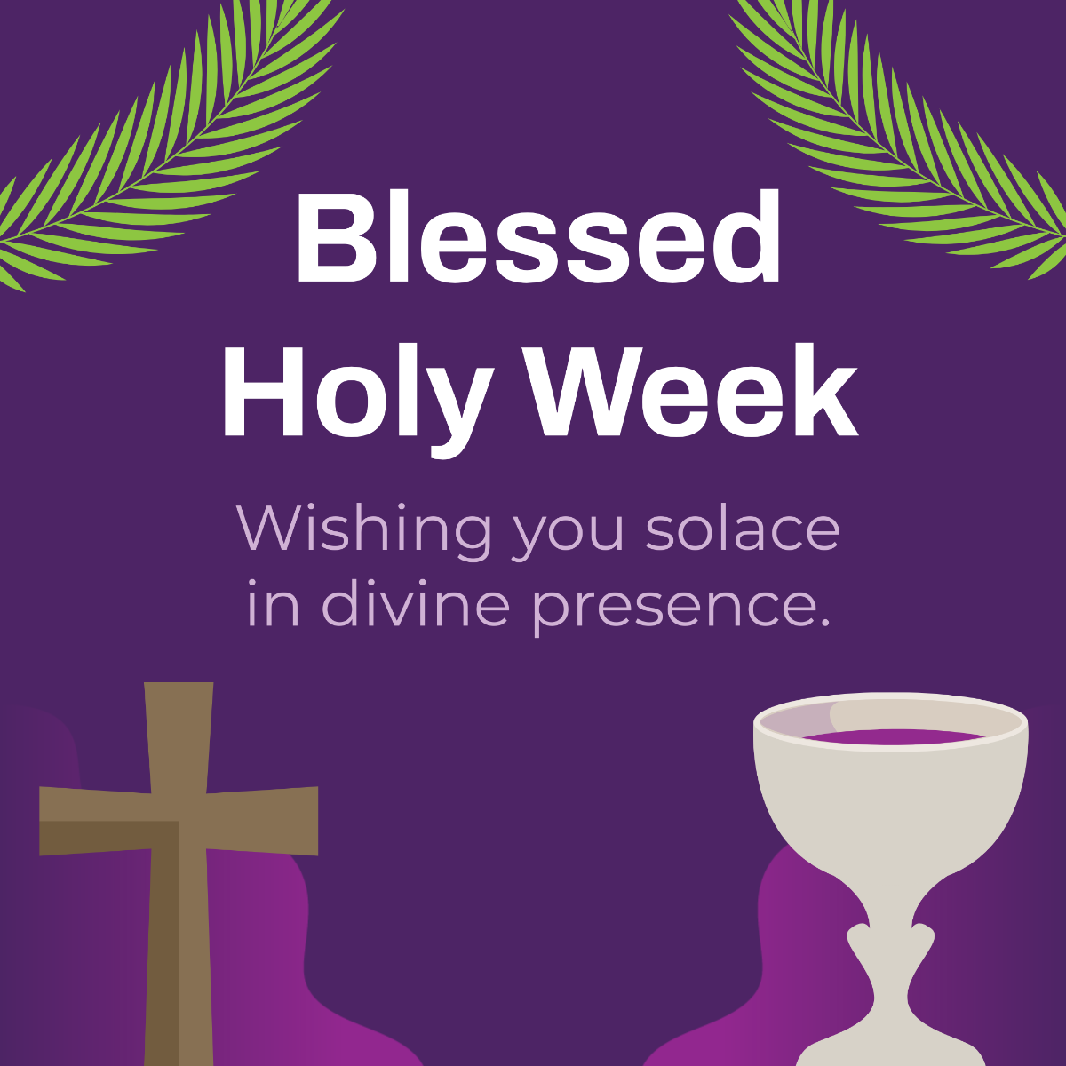 Free  Holy Week Facebook Post Template