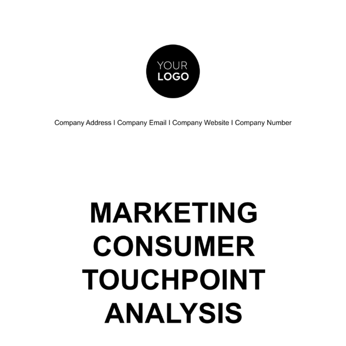 Marketing Consumer Touchpoint Analysis Template