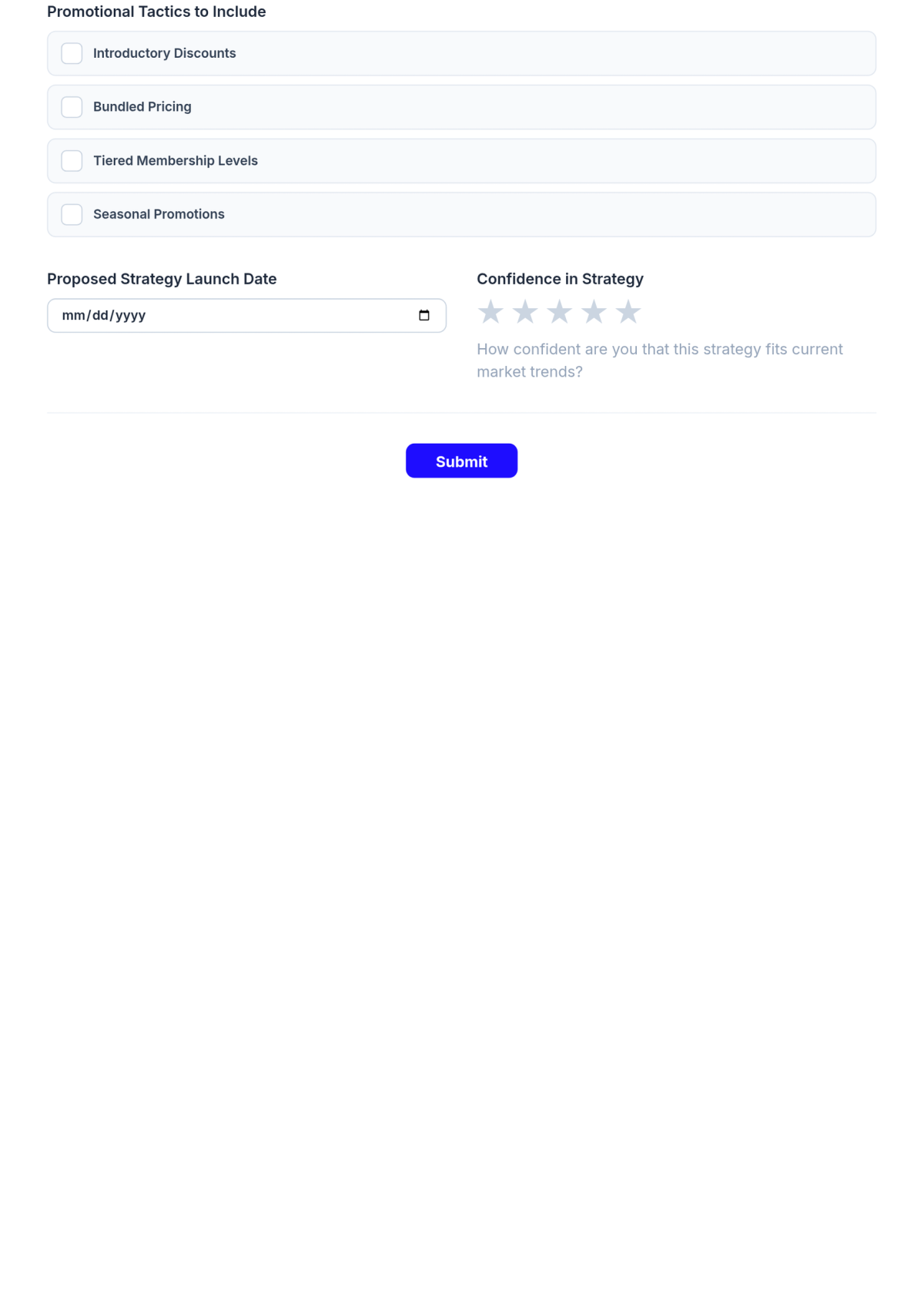Free Marketing Pricing Strategy Checklist Template & AI Maker Free Marketing Pricing Strategy Checklist Template & AI Maker