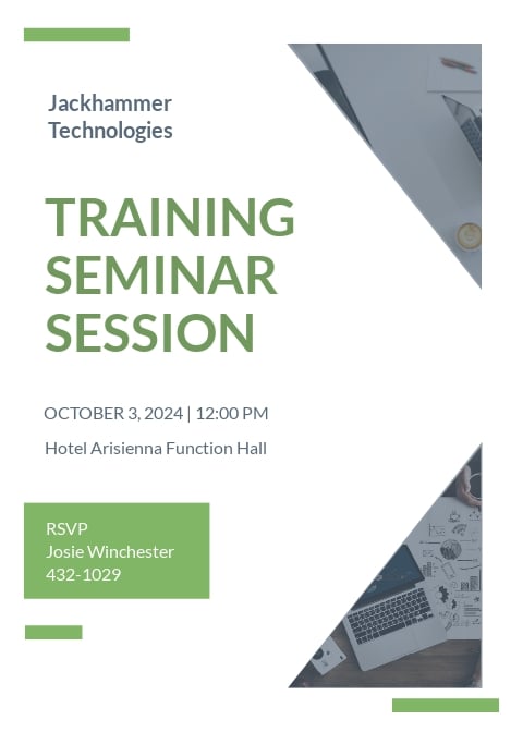 Training Seminar invitation Template - Word (DOC) | PSD | Apple (MAC