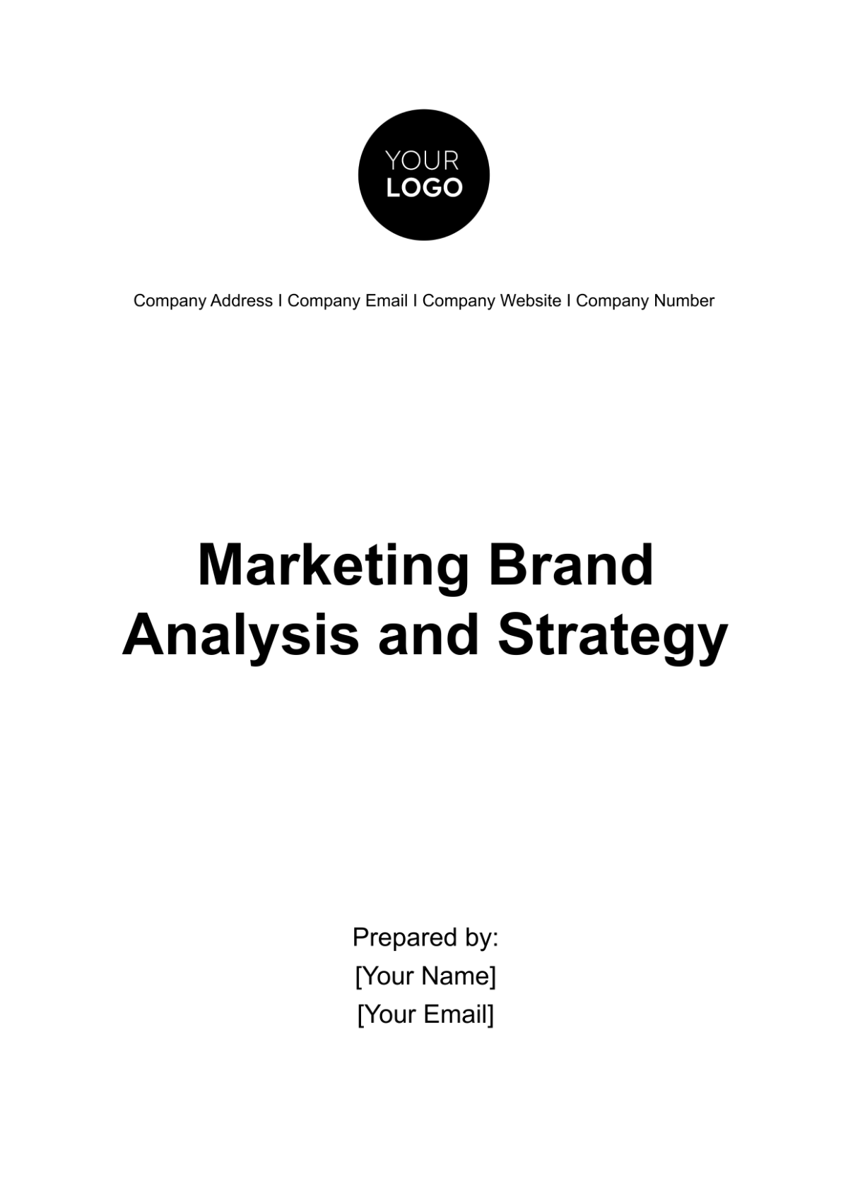 Marketing Brand Analysis and Strategy Template - Edit Online & Download