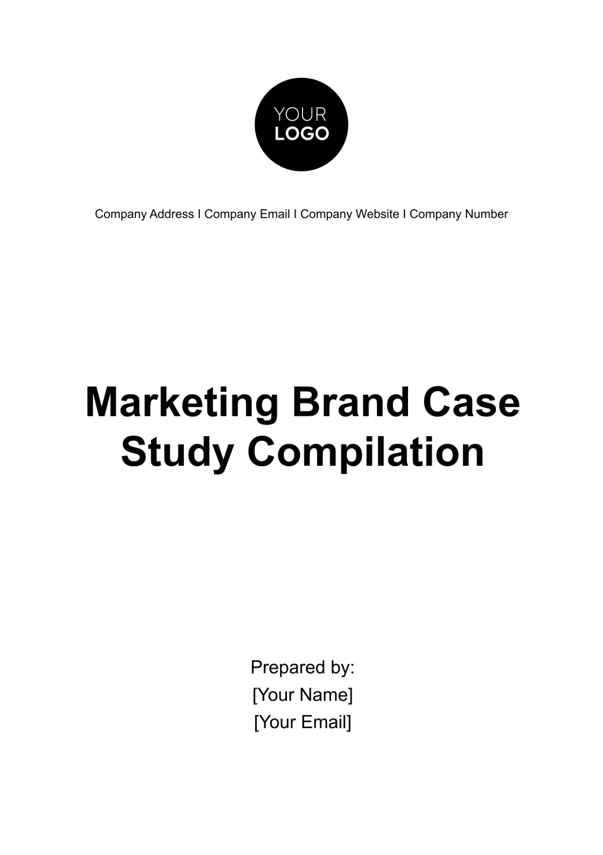 Marketing Brand Case Study Compilation Template - Edit Online & Download