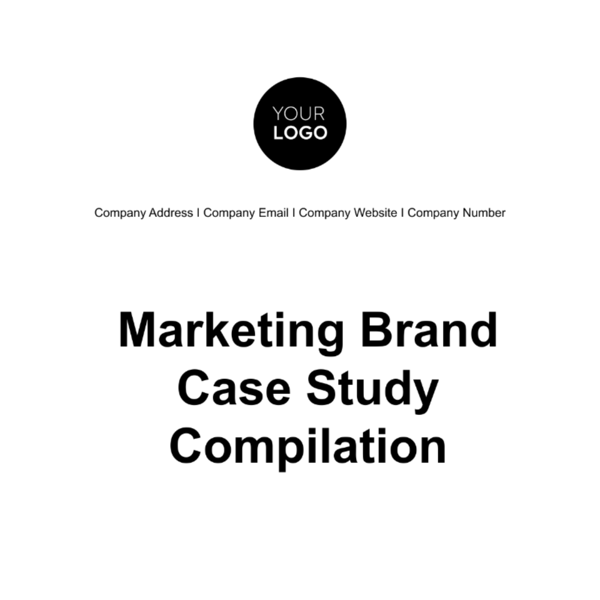 Marketing Brand Case Study Compilation Template