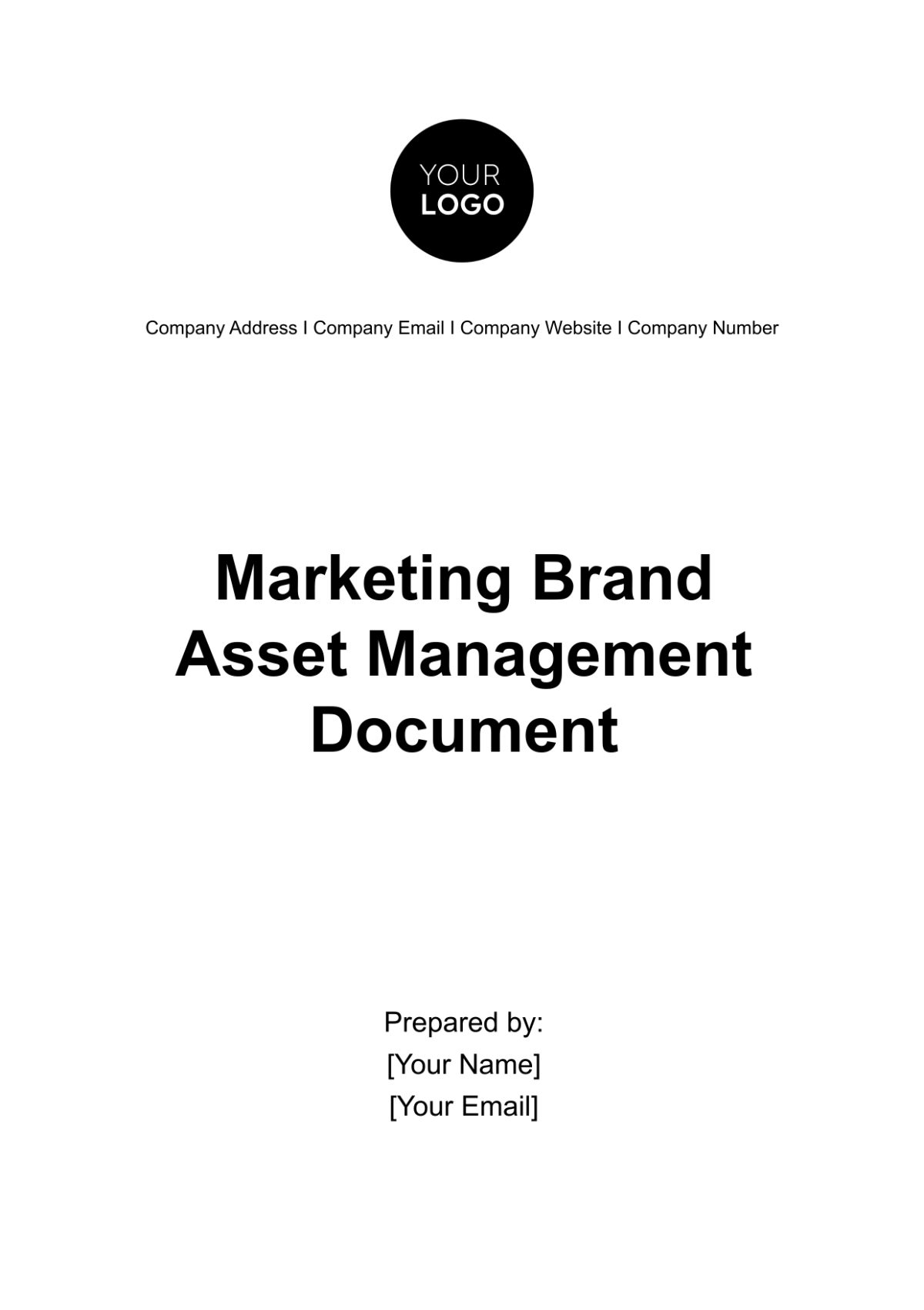 Marketing Brand Asset Management Document Template - Edit Online & Download