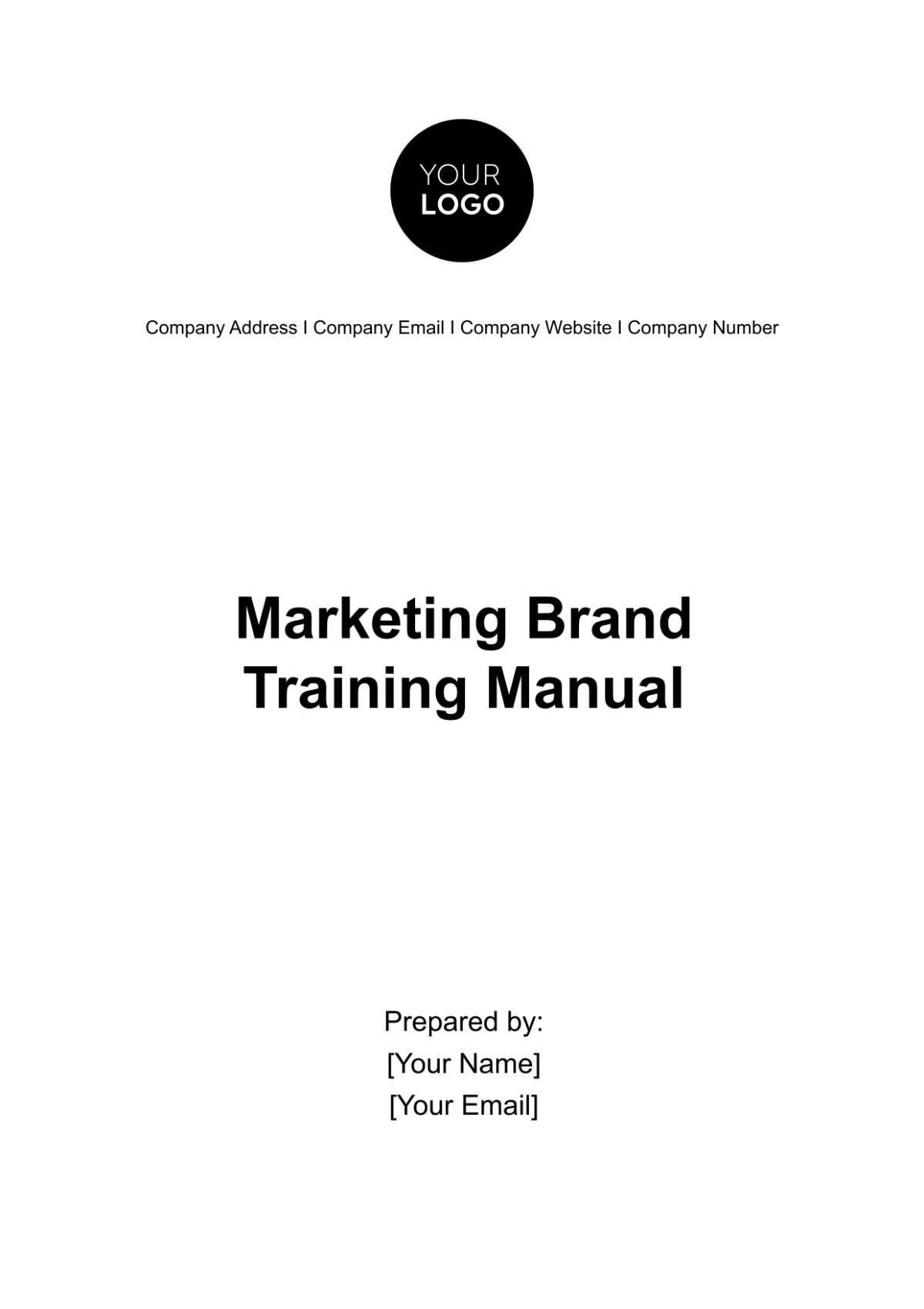 Marketing Brand Training Manual Template - Edit Online & Download