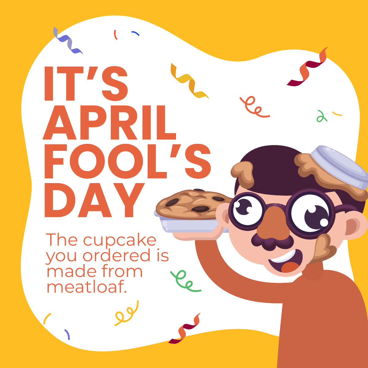 Free  April Fool's Day Facebook Post Template