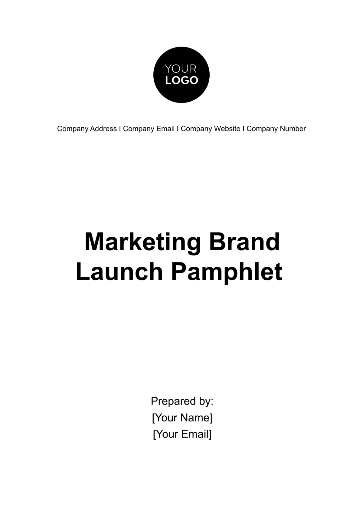 Marketing Brand Launch Pamphlet Template - Edit Online & Download