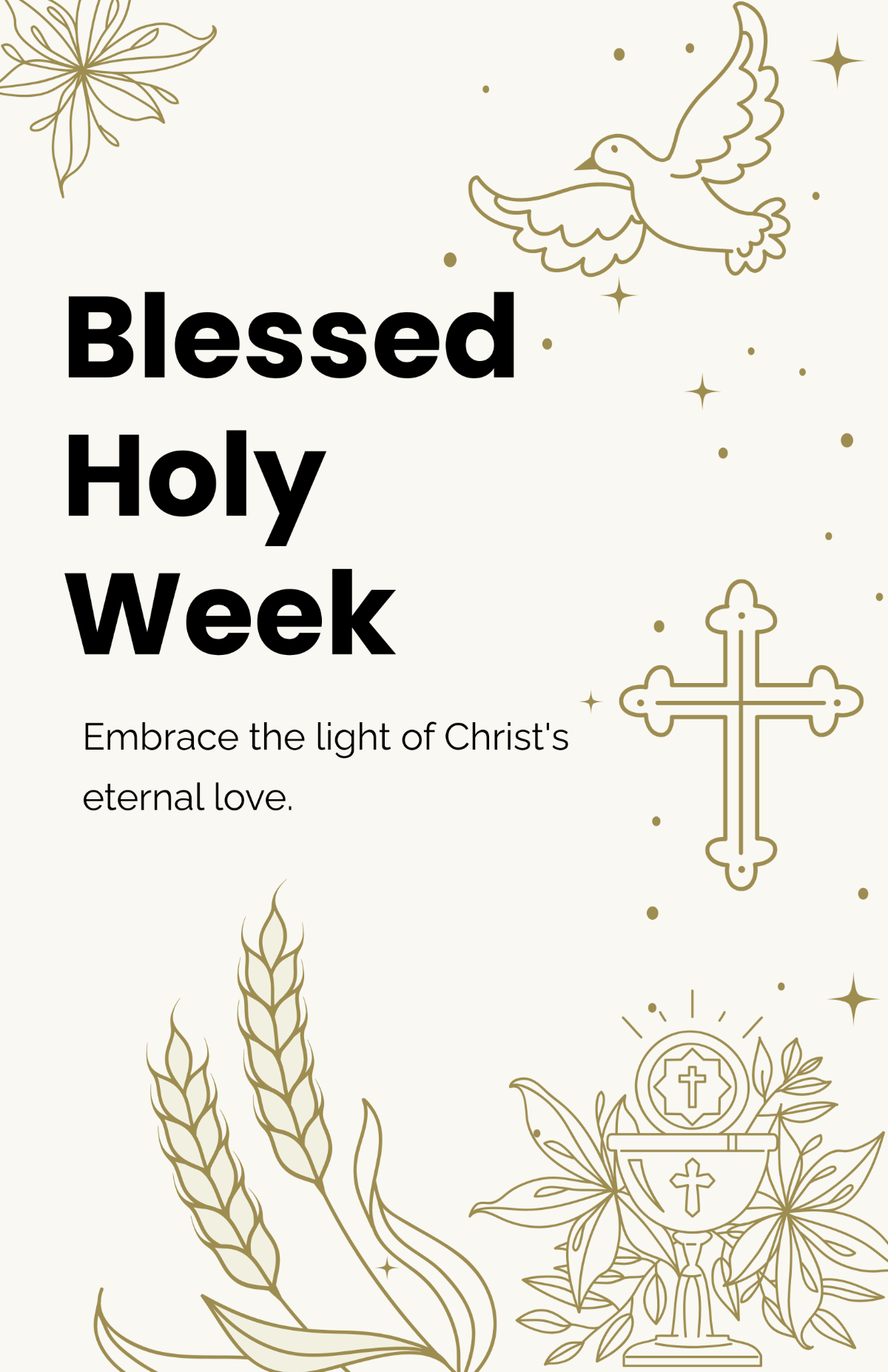 Free  Holy Week Poster Template