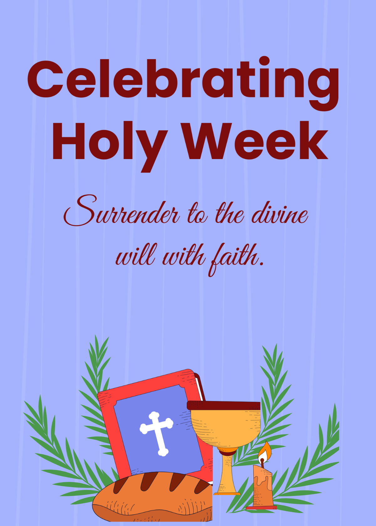  Holy Week Invitation Card Template