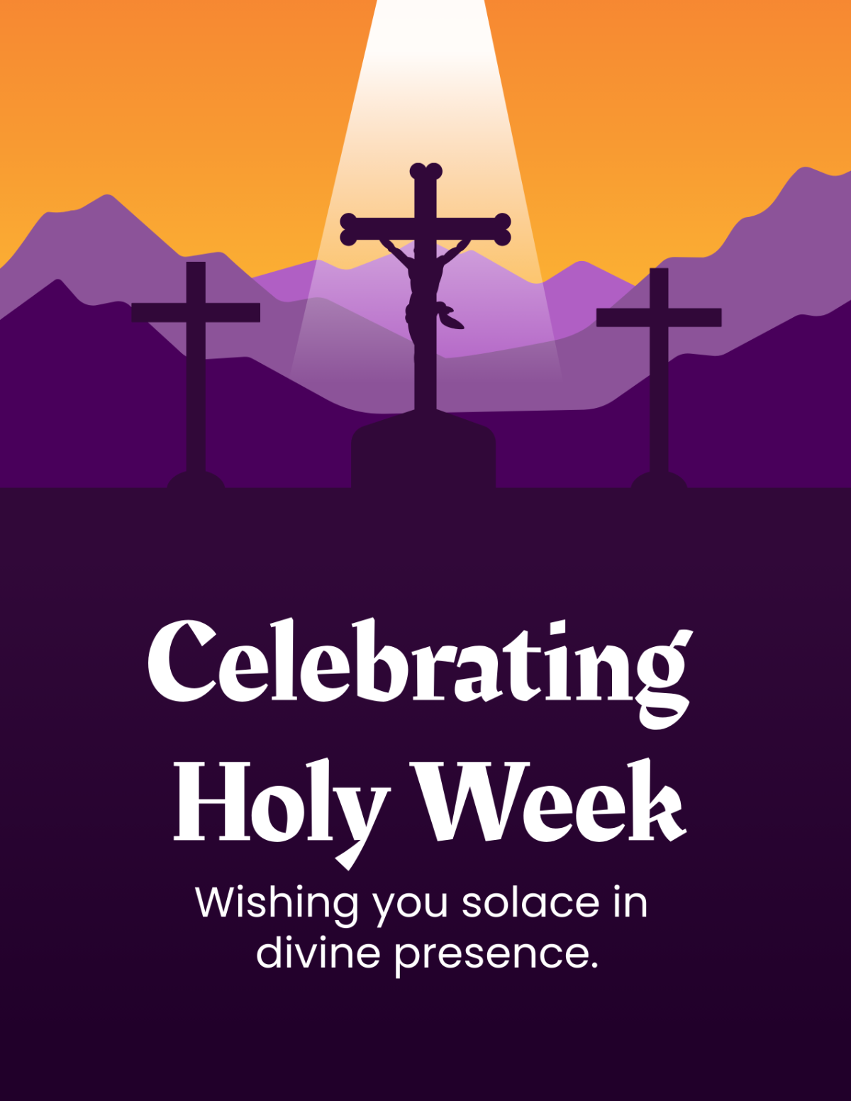  Holy Week Flyer Template