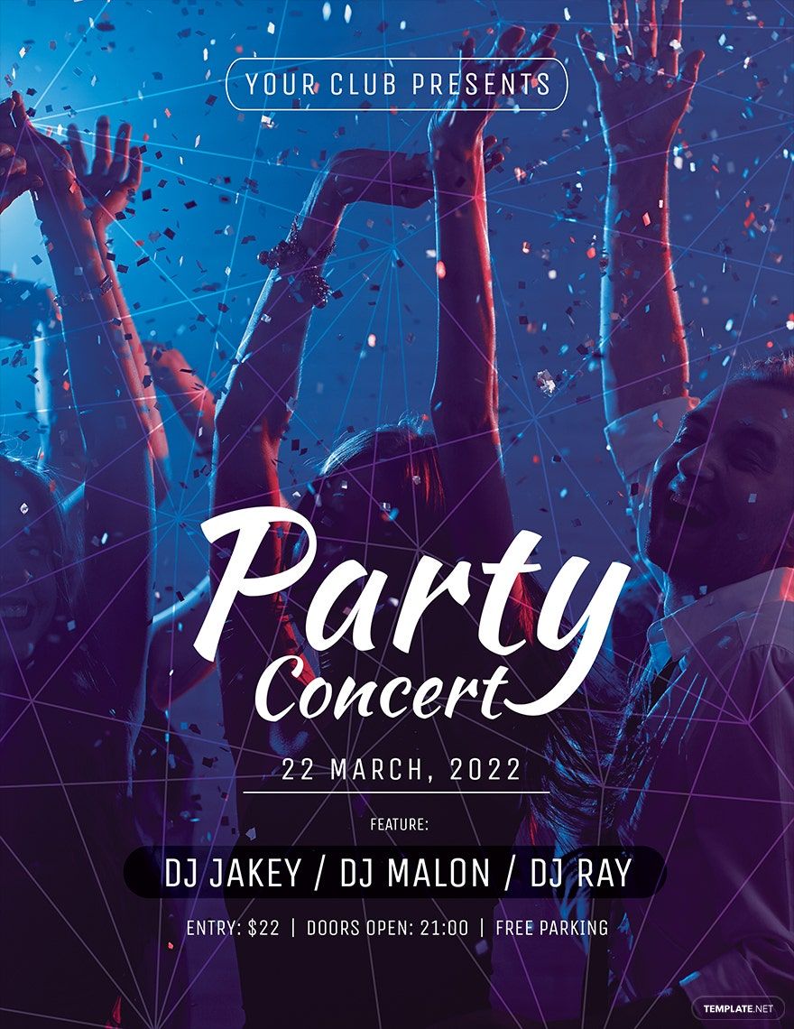 Party Concert Flyer Template