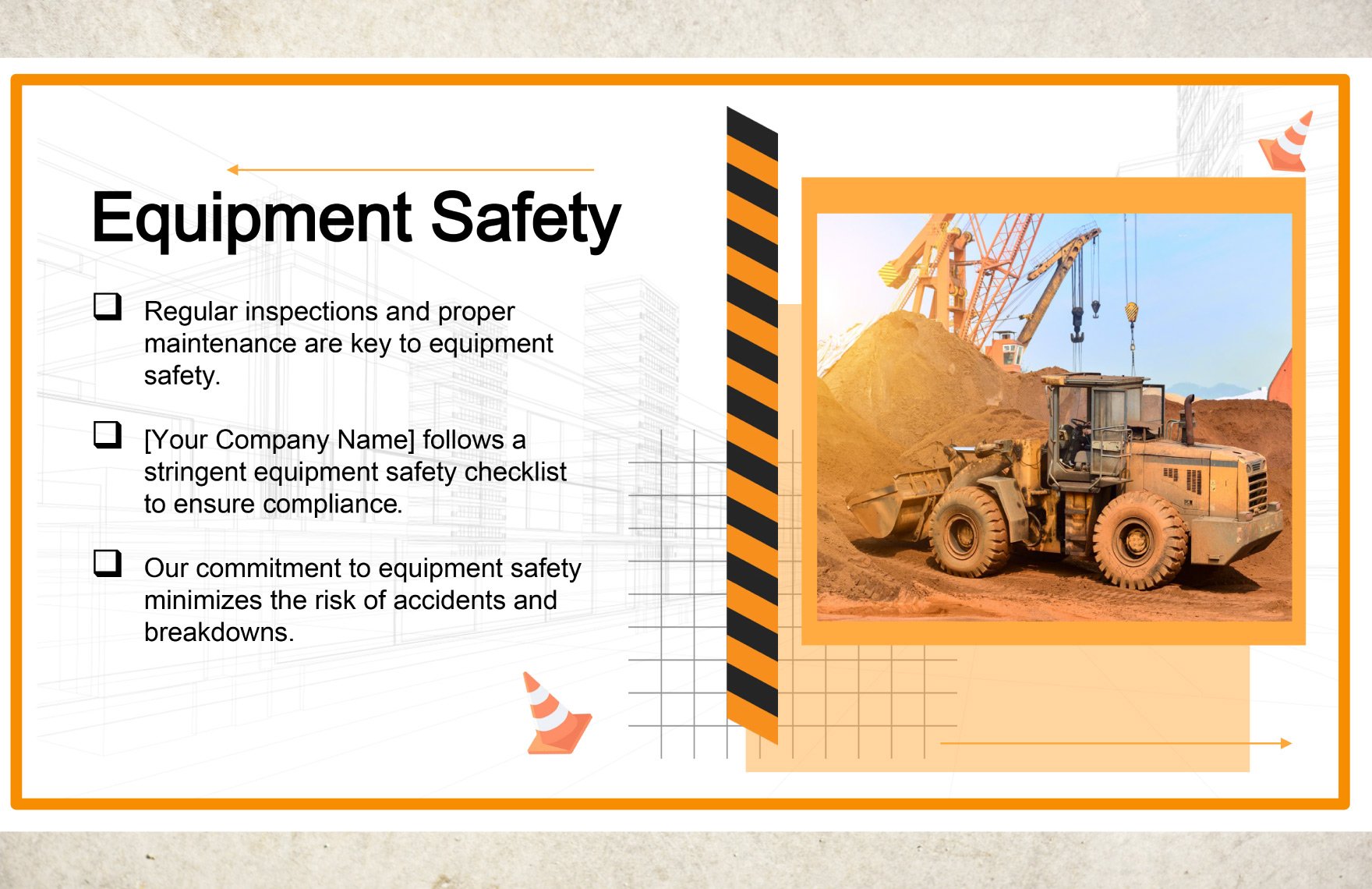 Construction Site Safety Measures Presentation Template