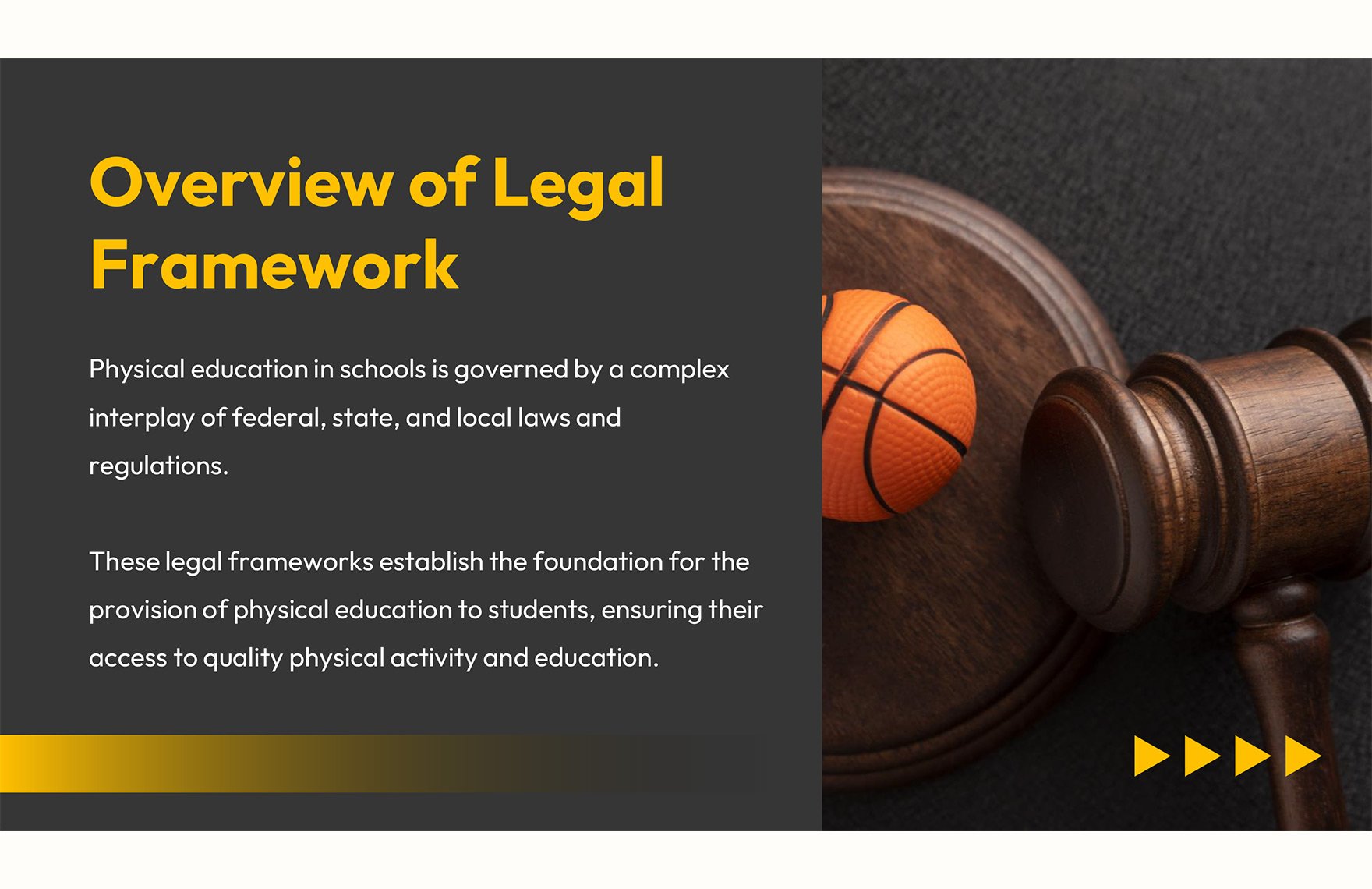 Legal Bases of Physical Education PPT Template