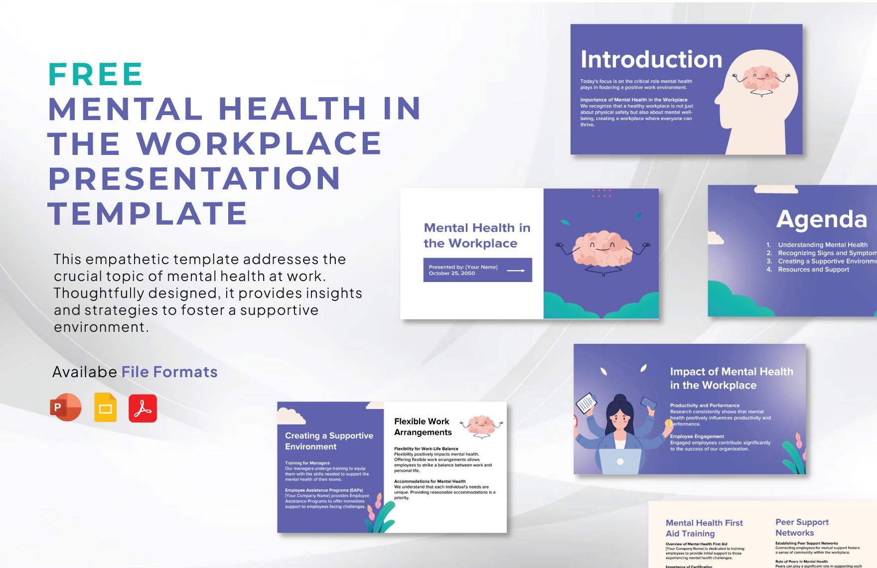 Mental Health in the Workplace Presentation Template
