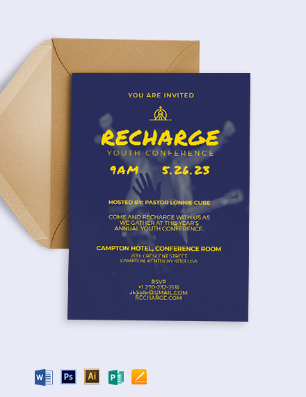 FREE Conference Invitation Template - Download in Word, Google Docs ...