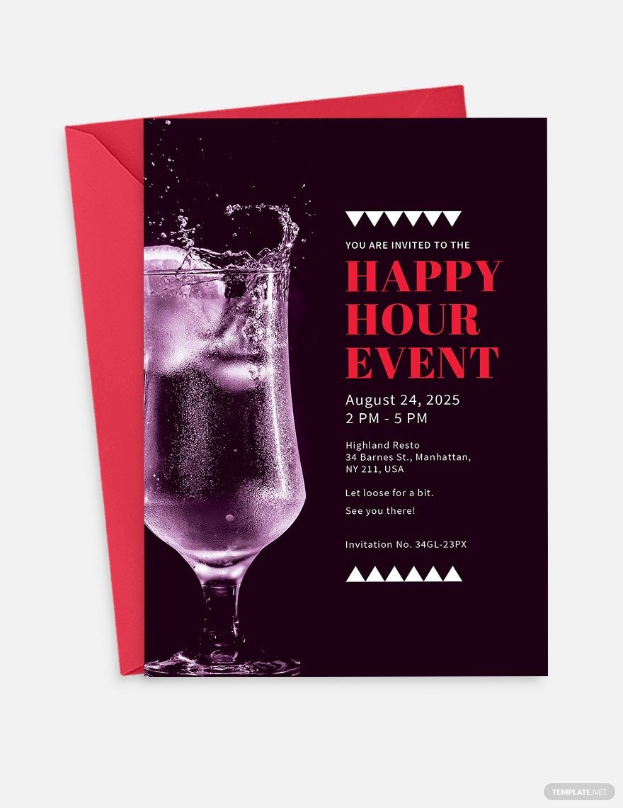 Happy Hour Event Invitation Template