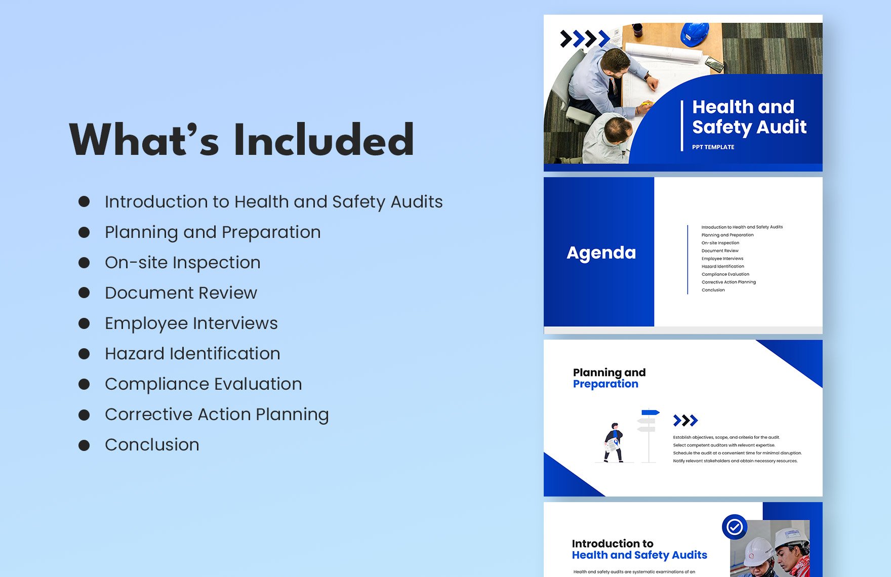 Health and Safety Audit PPT  Template