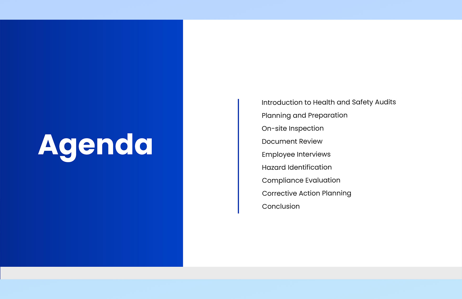 Health and Safety Audit PPT  Template