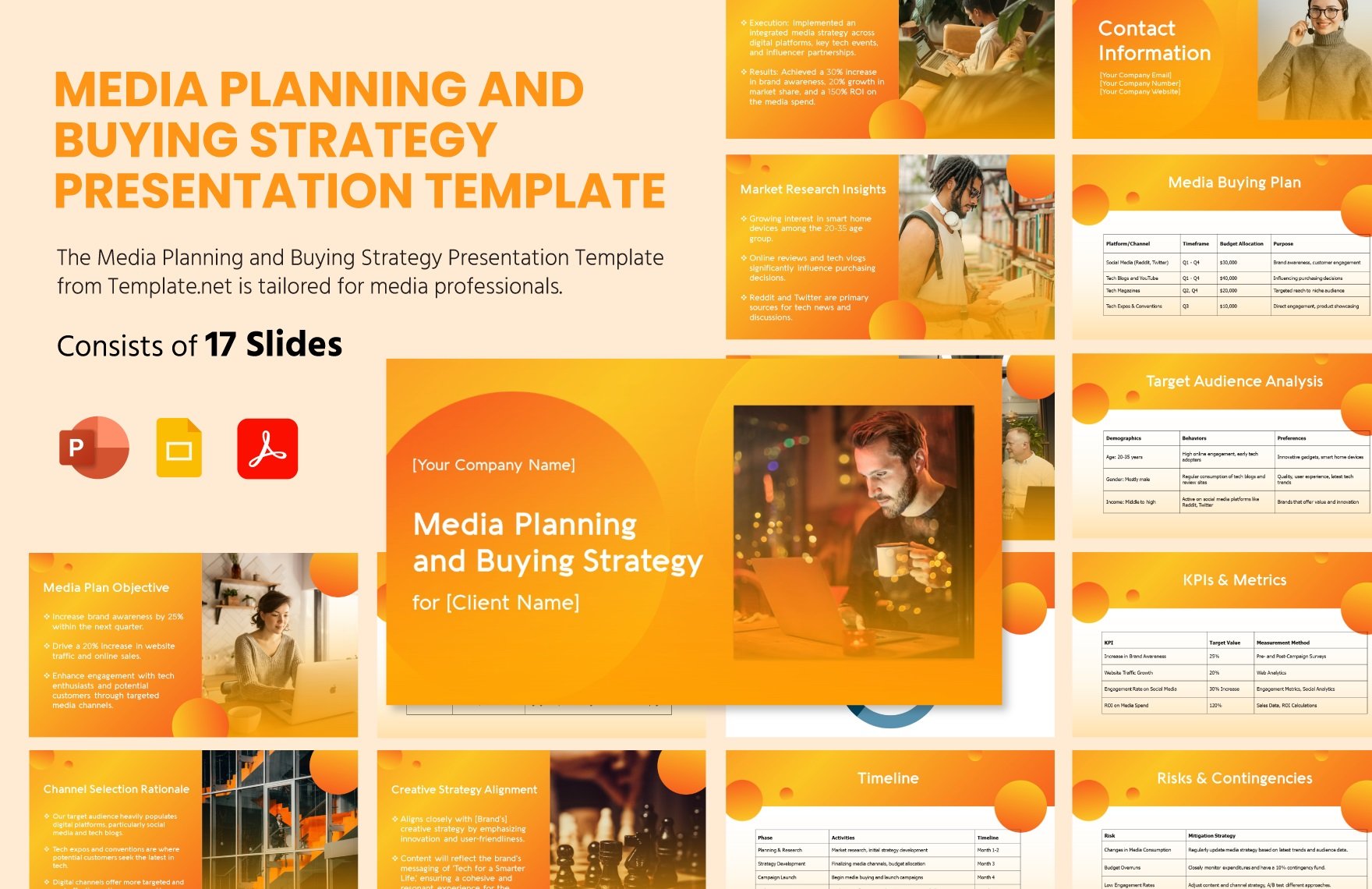 Media Planning and Buying Strategy Presentation Template