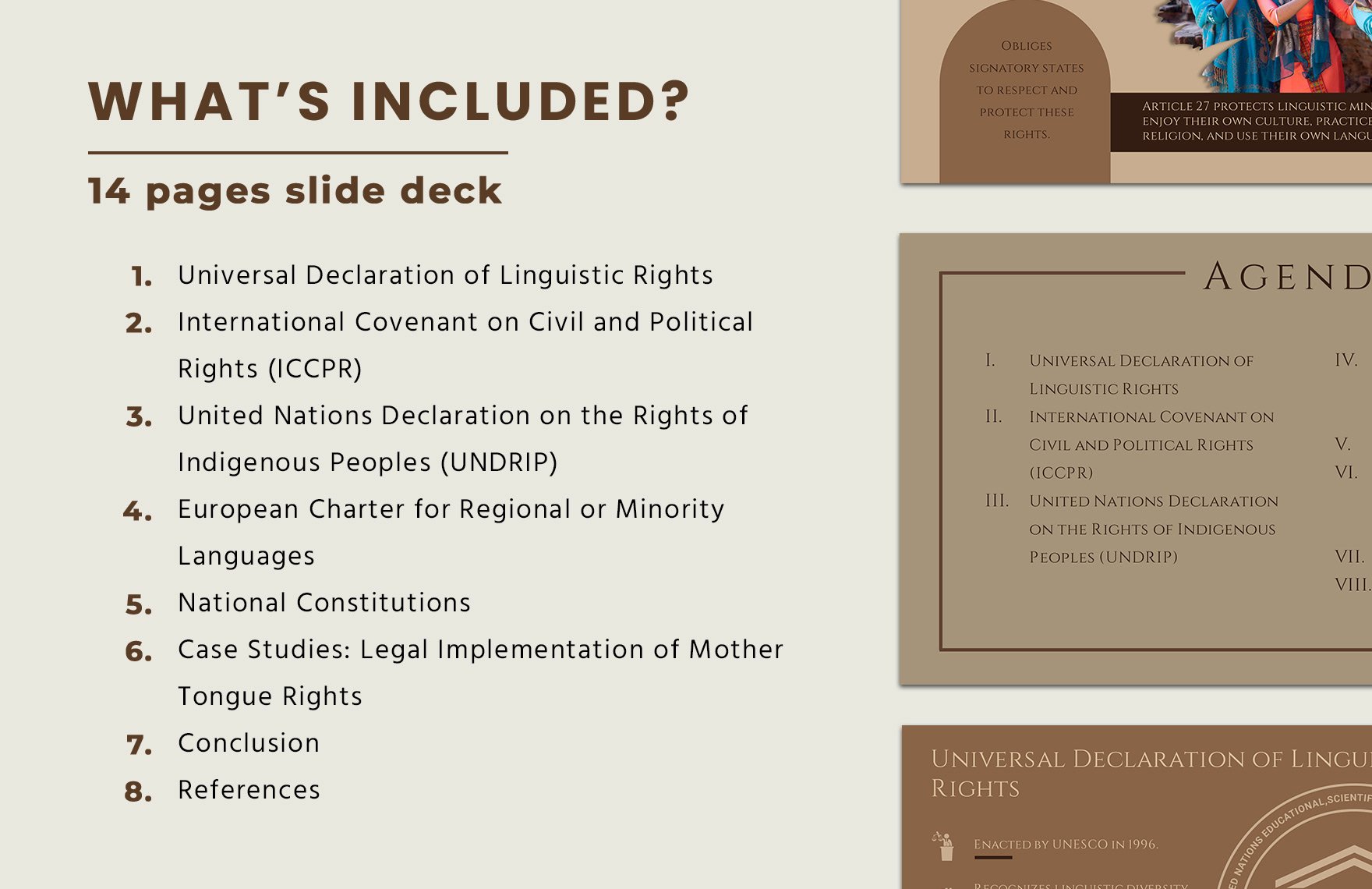 Legal Bases of Mother Tongue PPT Template